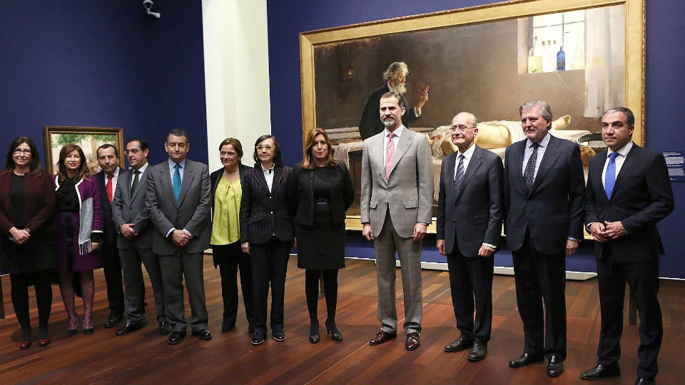 Rey Felipe VI visita el Museo de Málaga