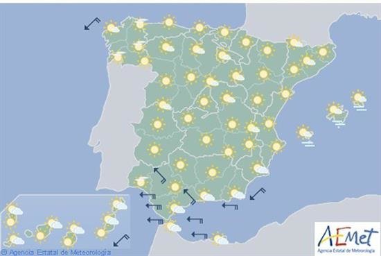 Hoy, siguen temperaturas altas y habrá viento fuerte en Estrecho y Cádiz