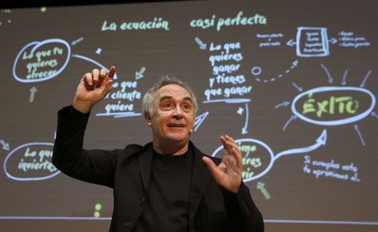 Ferran Adrià considera el diseño y la cocina dos elementos inseparables