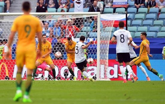 3-2. Alemania cautiva pero sufre para ganar a Australia
