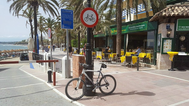 Restricción bicicletas Paseo Marítimo