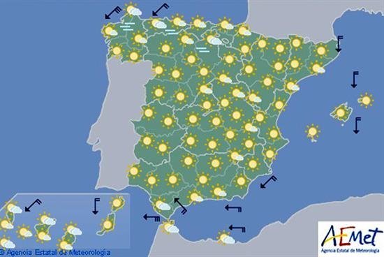 Las temperaturas volverán hoy a ser muy altas en el sur y en Canarias