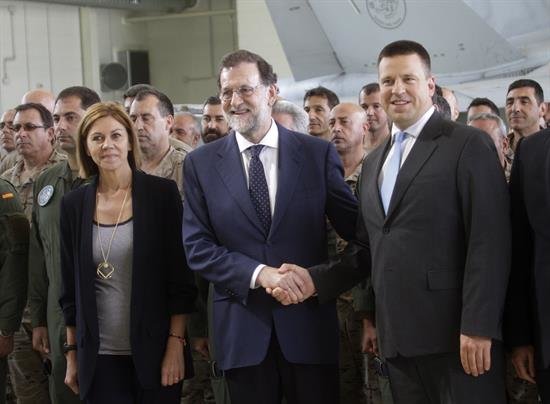 Rajoy afirma que la misión en Estonia contribuye a una Europa y a una España más seguras