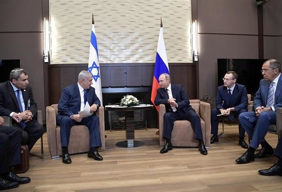 Netanyahu pedirá a Putin que ponga coto a Irán en Siria