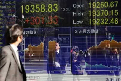 La Bolsa de Tokio abre con una ca&iacute;da del 0,55 % hasta los 19.240,62 puntos
