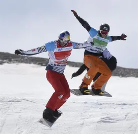 Espa&ntilde;a, plata en la prueba de boardercross por equipos