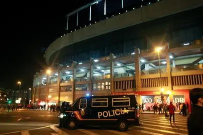 1.024 agentes para el partido del Atl&eacute;tico de Madrid contra Bayer Leverkusen