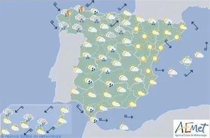 La nieve y el granizo vuelven hoy a la pen&iacute;nsula