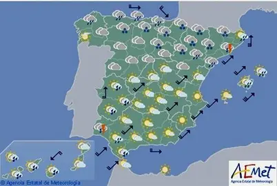 Hoy, precipitaciones en el noreste y suroeste y nieve en cotas bajas