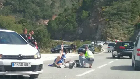 Peatón atropellado en Ctra. Ronda