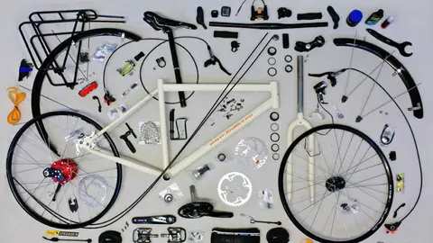 Piezas de una bicicleta