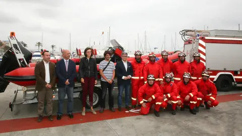 Embarcación salvamento bomberos Marbella
