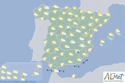 Hoy, tormentas en el entorno de las dos mesetas y Cant&aacute;brico interior