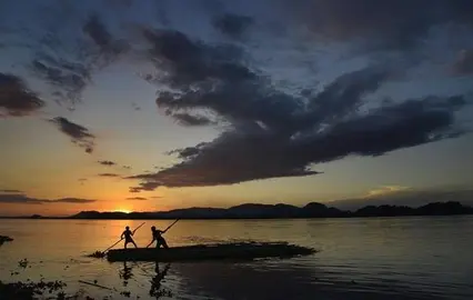 Un r&iacute;o devora la isla fluvial m&aacute;s grande del mundo