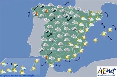 Fuertes tormentas para hoy en Galicia, Asturias y Le&oacute;n