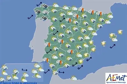 Hoy bajan las temperaturas de forma notable en el interior