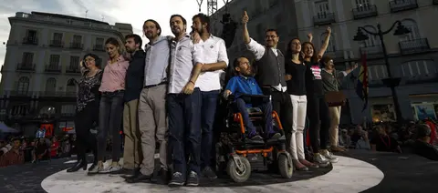 Concentracion Podemos Puerta del Sol