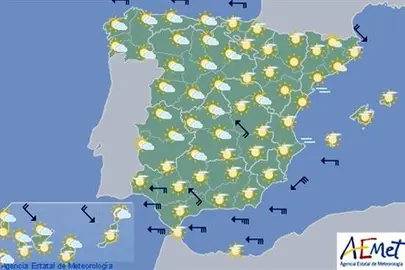 Hoy, levante muy fuerte en C&aacute;diz y m&aacute;s calor en el norte