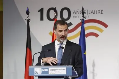 Felipe VI ante empresarios alemanes: Es buen momento para invertir en Espa&ntilde;a