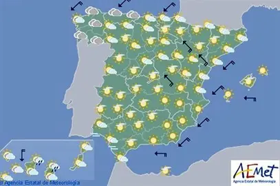 Hoy, temperaturas muy altas en el interior y fuertes tormentas en noroeste