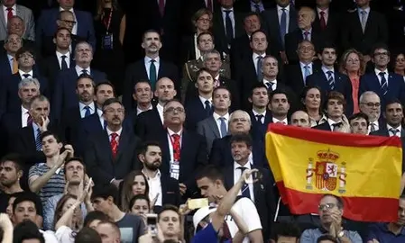 El himno de Espa&ntilde;a, silbado por un sector del p&uacute;blico en la final de la Copa