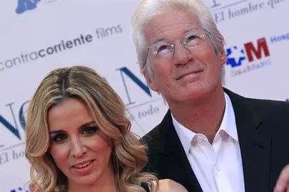 El actor Richard Gere visita el Santiago Bernab&eacute;u