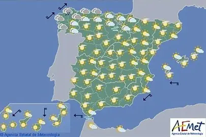 Las temperaturas registran hoy un leve descenso en el norte y el oeste
