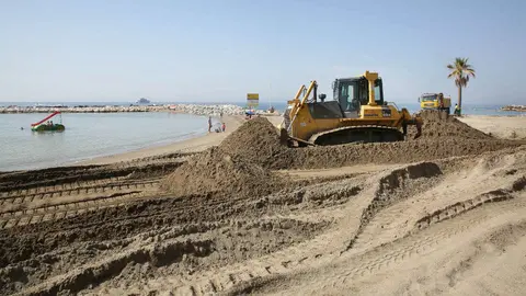 Trabajos en playas