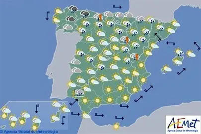 Las temperaturas comienzan a subir a partir de hoy en la mitad sur