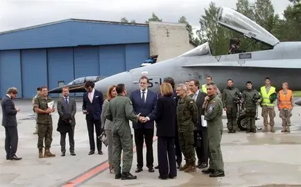 Rajoy afirma que la misi&oacute;n en Estonia contribuye a una Europa y a una Espa&ntilde;a m&aacute;s seguras