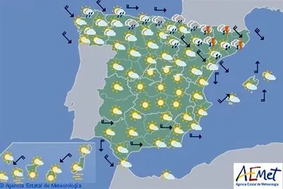Una entrada de aire fr&iacute;o traer&aacute; hoy bajada de temperaturas en el nordeste
