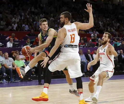 72-92. Espa&ntilde;a perdi&oacute; ante Eslovenia y luchar&aacute; por la medalla de bronce