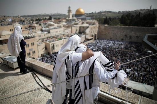 Multitudinaria Bendición Sacerdotal en la Pascua judía de Jerusalén