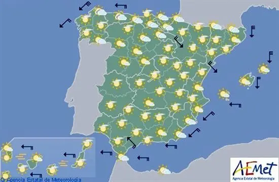 Hoy bajan las temperaturas en el Mediterr&aacute;neo y suben en Galicia
