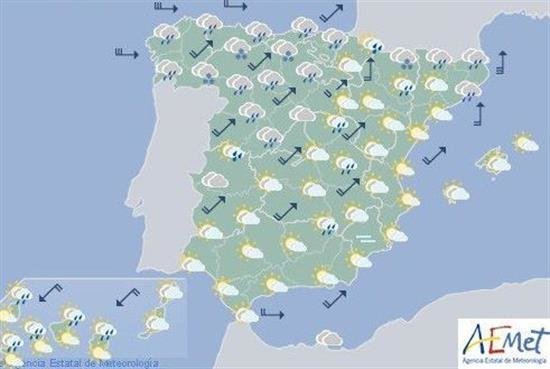 Hoy, lluvias en el norte y Canarias y descenso térmico en el interior