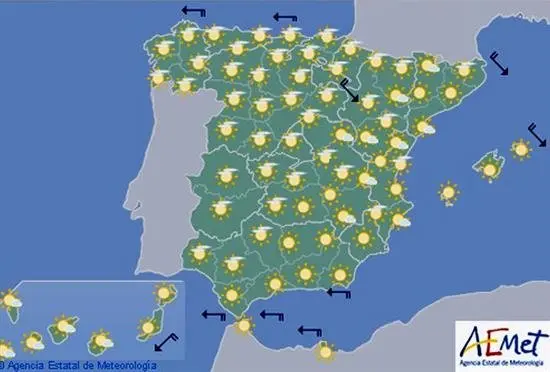 Hoy, predominio de cielos poco nubosos