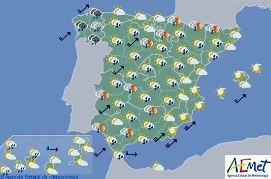 Hoy bajan las temperaturas de forma notable en el interior