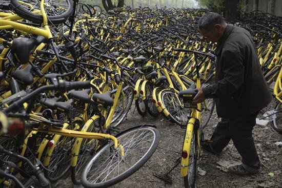 El Gobierno chino regulará las bicicletas compartidas tras el enorme crecimiento