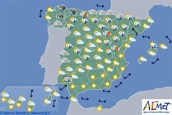 Las temperaturas comienzan a subir a partir de hoy en la mitad sur