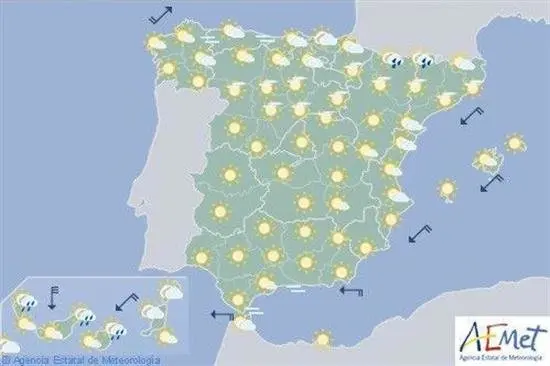 Hoy vuelve el calor al interior peninsular