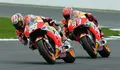 M&aacute;rquez y Pedrosa calientan motores en el Circuito de Jerez
