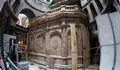 Retiran parte del andamiaje brit&aacute;nico alrededor del Ed&iacute;culo de la tumba de Jes&uacute;s
