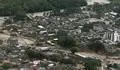 Desbordamiento de un río en Colombia
