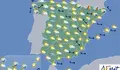 Hoy, lluvias fuertes en el Sistema Central y en el norte