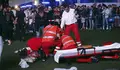 Acr&oacute;bata herido durante un espect&aacute;culo del programa del Mad Cool en Madrid.