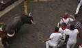Encierro veloz protagonizado por el toro "Hurac&aacute;n", que abri&oacute; la carrera solo